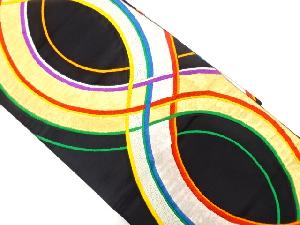 アンティーク　立涌模様織出し袋帯（着用可）